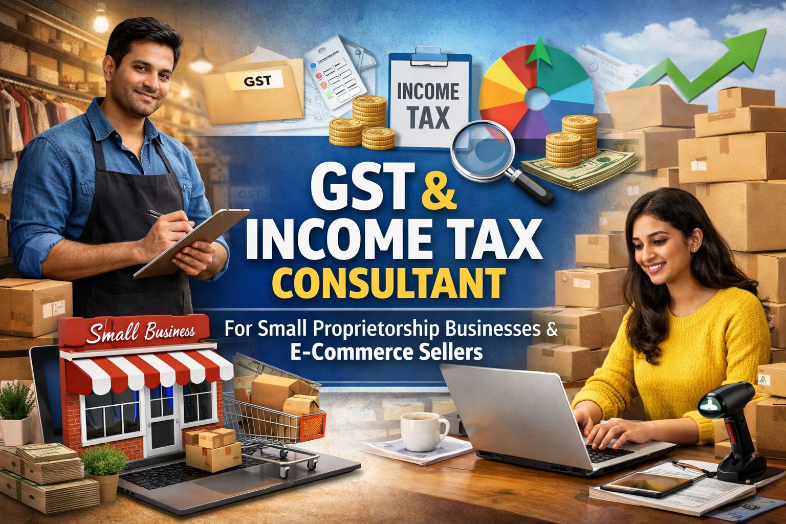 GST and Income Tax Consultant for small businesses and e-commerce sellers — My Tax Sarthi Ranchi