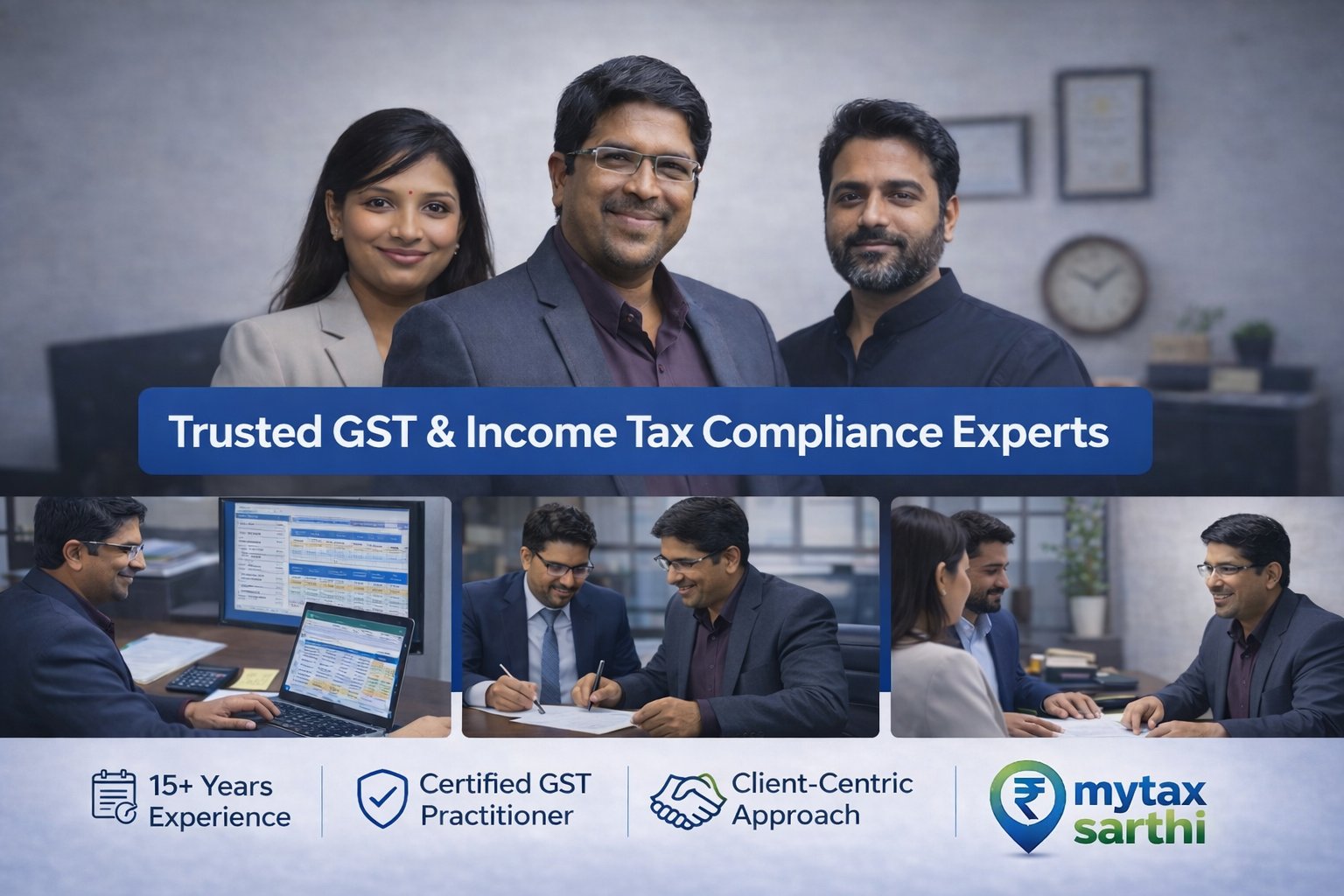 My Tax Sarthi team — GST and income tax compliance experts in Ranchi